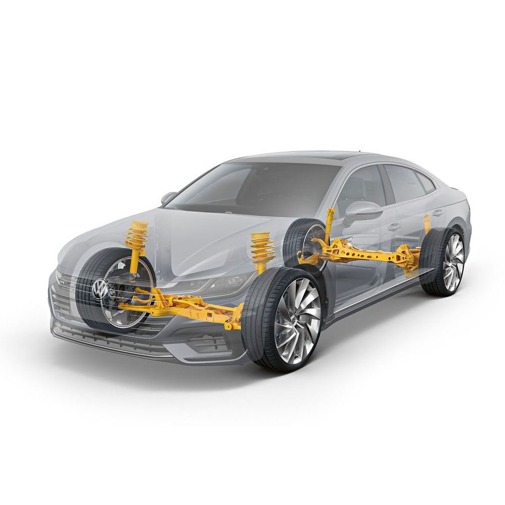 Grafische Darstellung der DCC Adaptive Fahrwerksregelung