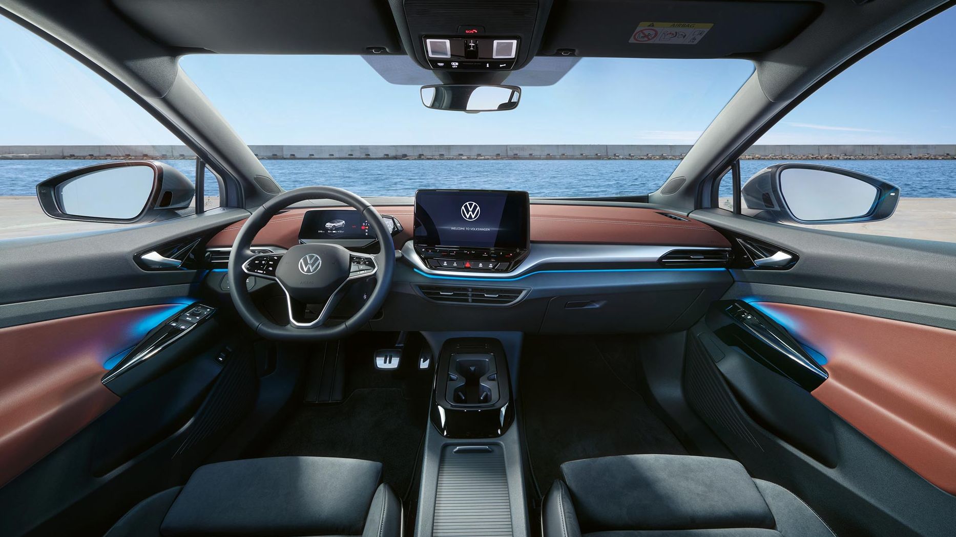 Interieur und Ambientebeleuchtung des VW ID.5