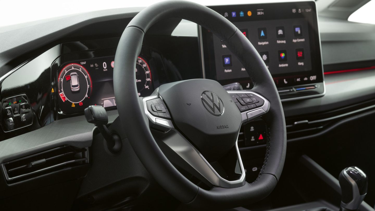 Das Multifunktionslenkrad im VW Golf Rabbit