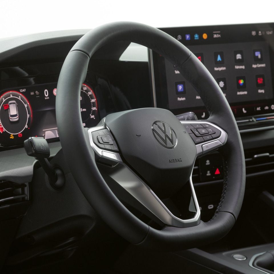 Das Multifunktionslenkrad im VW Golf Rabbit