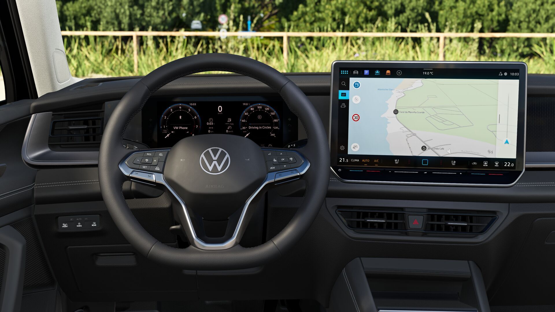 Das Navigationssystem Discover Pro Max im VW Tayron