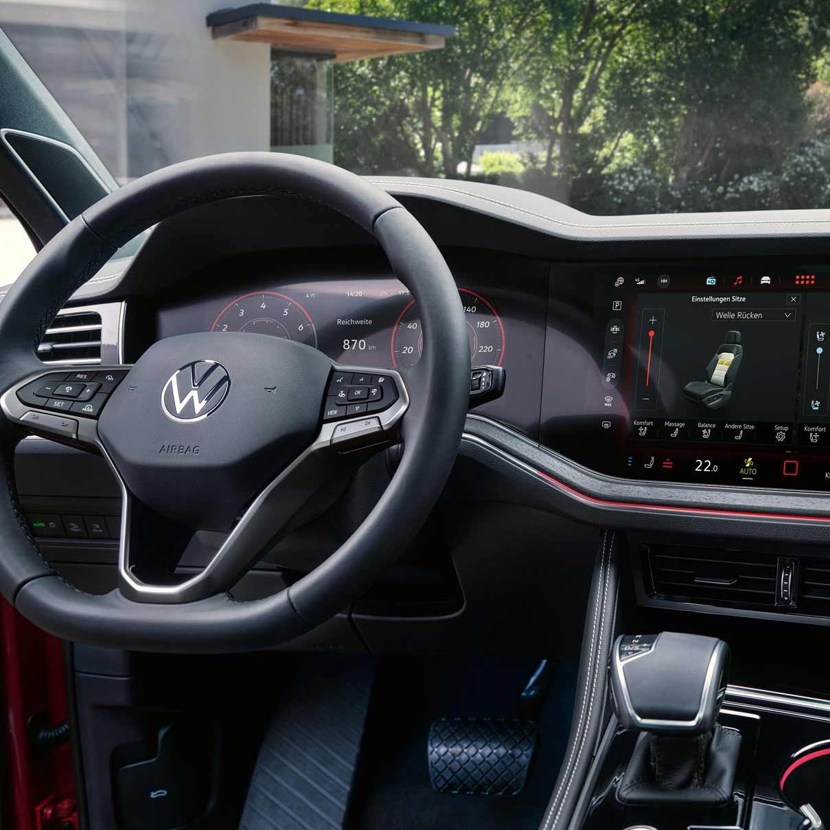 Blick auf den Interior eines Touareg eHybrid