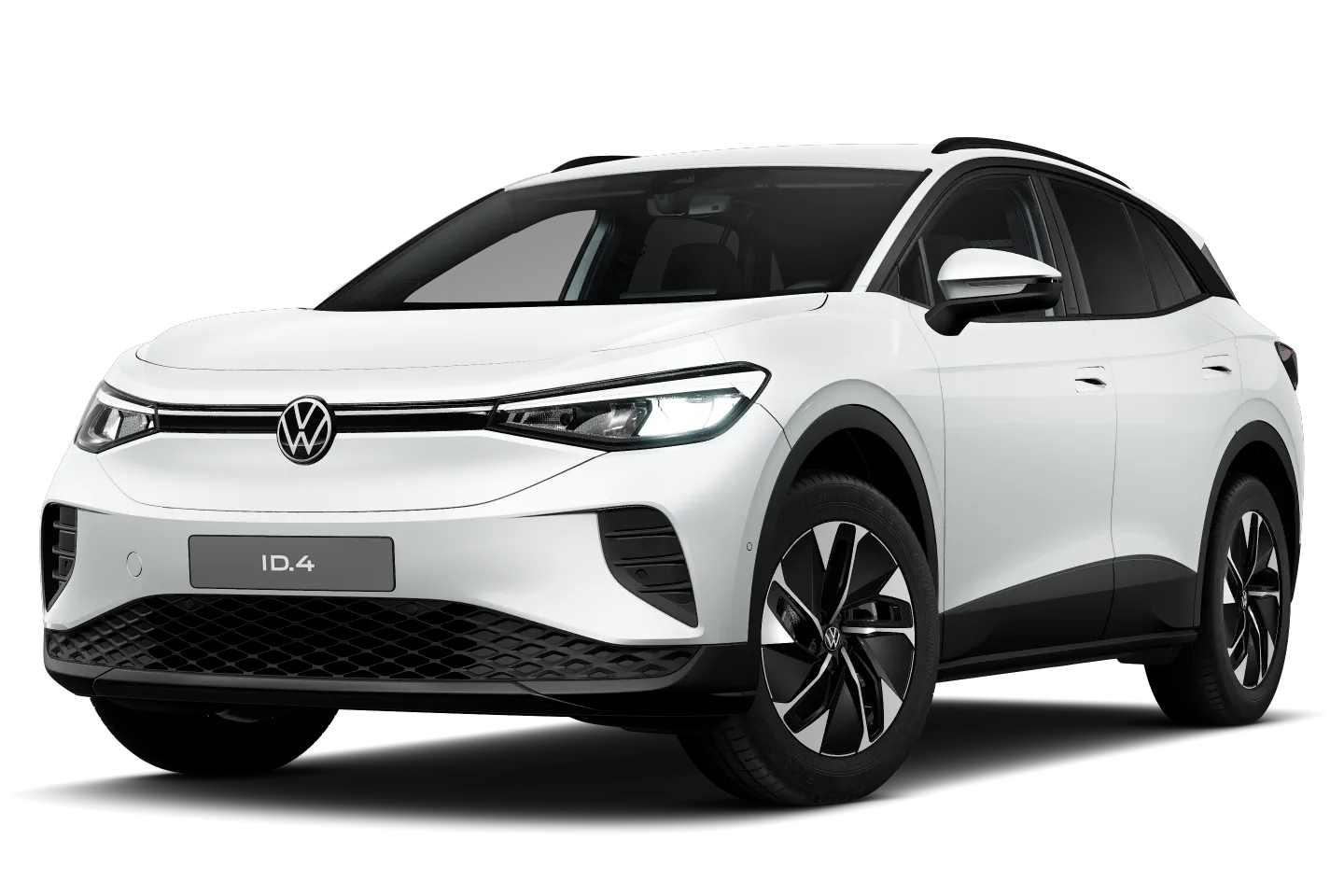 Frontansicht eines weißen ID.4 Pure Business