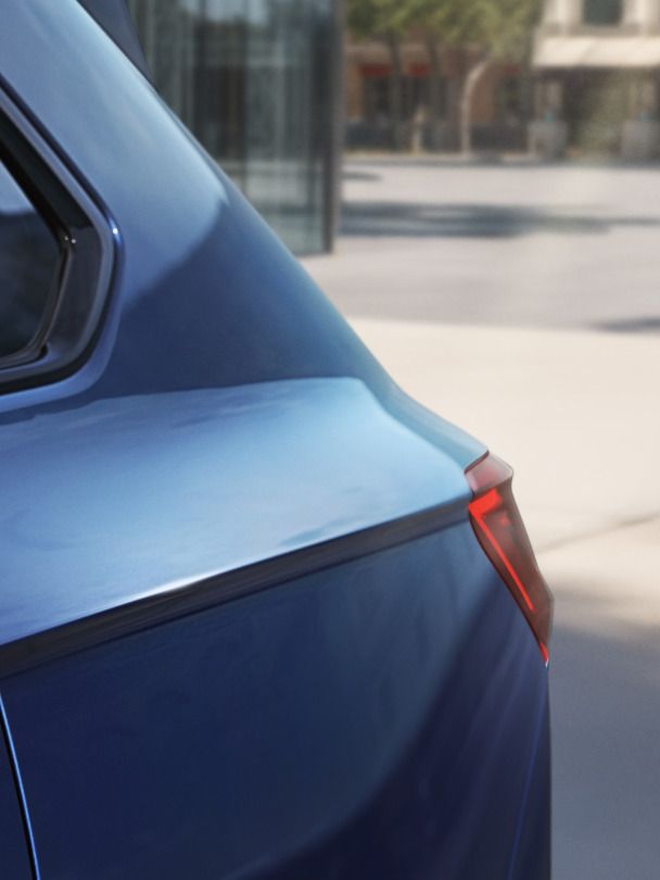 Exterioransicht des Schriftzugs ,FINAL EDITION' an den hinteren Türen des VW Touareg.