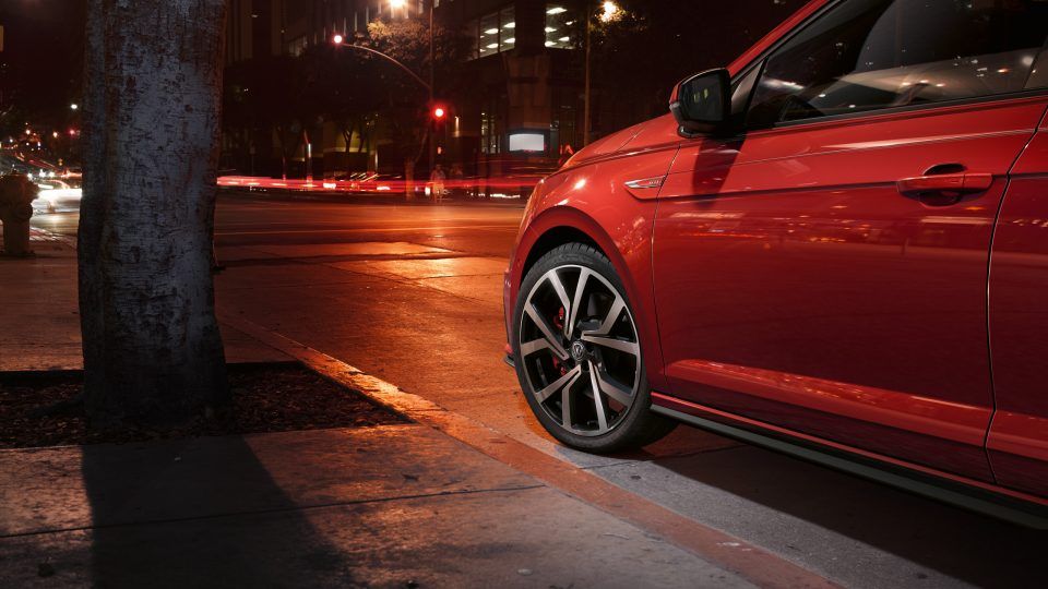 VW Polo GTI Vorgängermodell rot Exterieur Felge