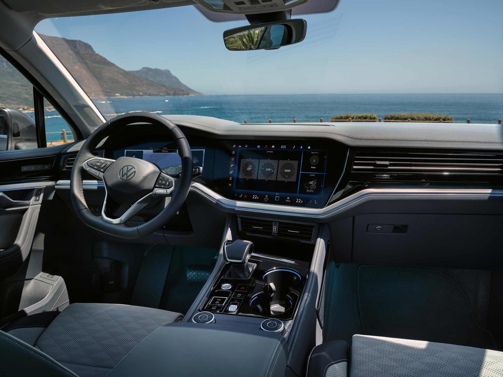 Blick auf den Interior eines Touareg eHybrid