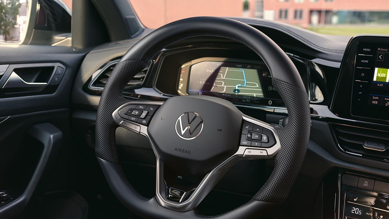 Ansicht von Lenkrad eines T-Roc