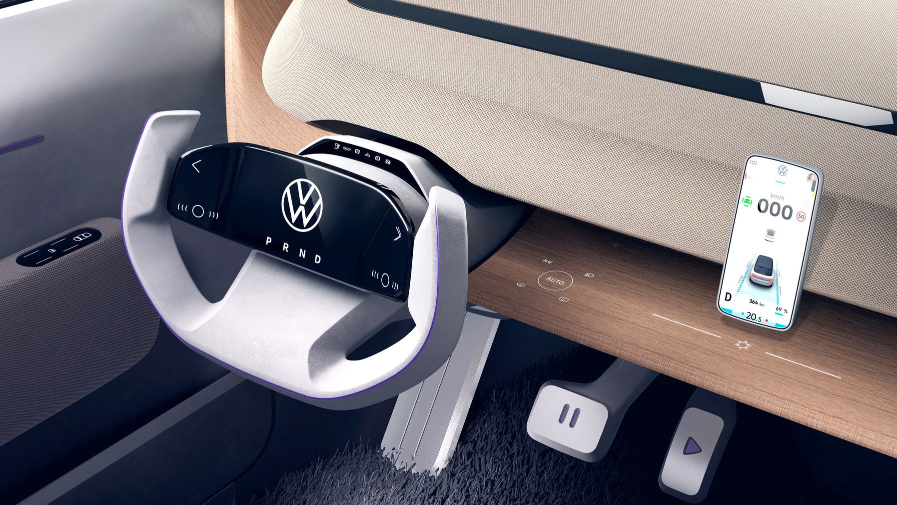 Cockpit des VW ID. LIFE