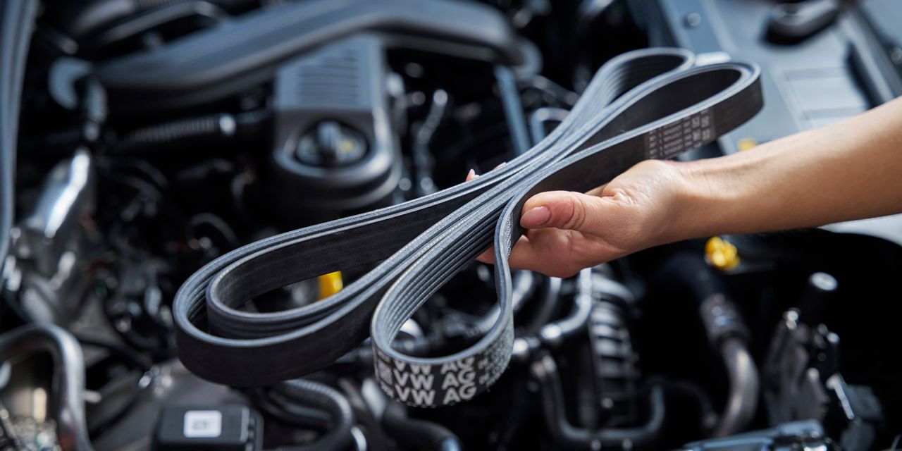 Totalaufnahme von einem Volkswagen Zahnriemen