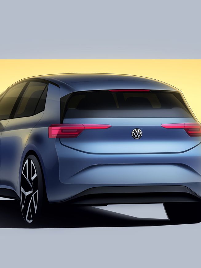 Heckansicht der Designstudie des ID.3 Neo.