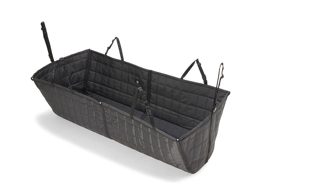 Volkswagen Hundezubehör Fondschutzdecke mit geschlossenen Reißverschluss.