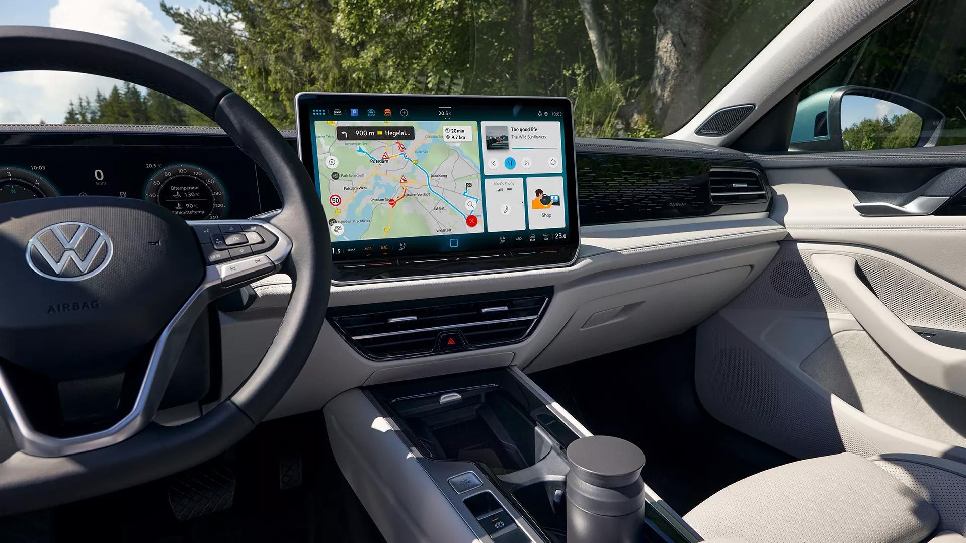Das Navigationssystem im VW Passat Elegance