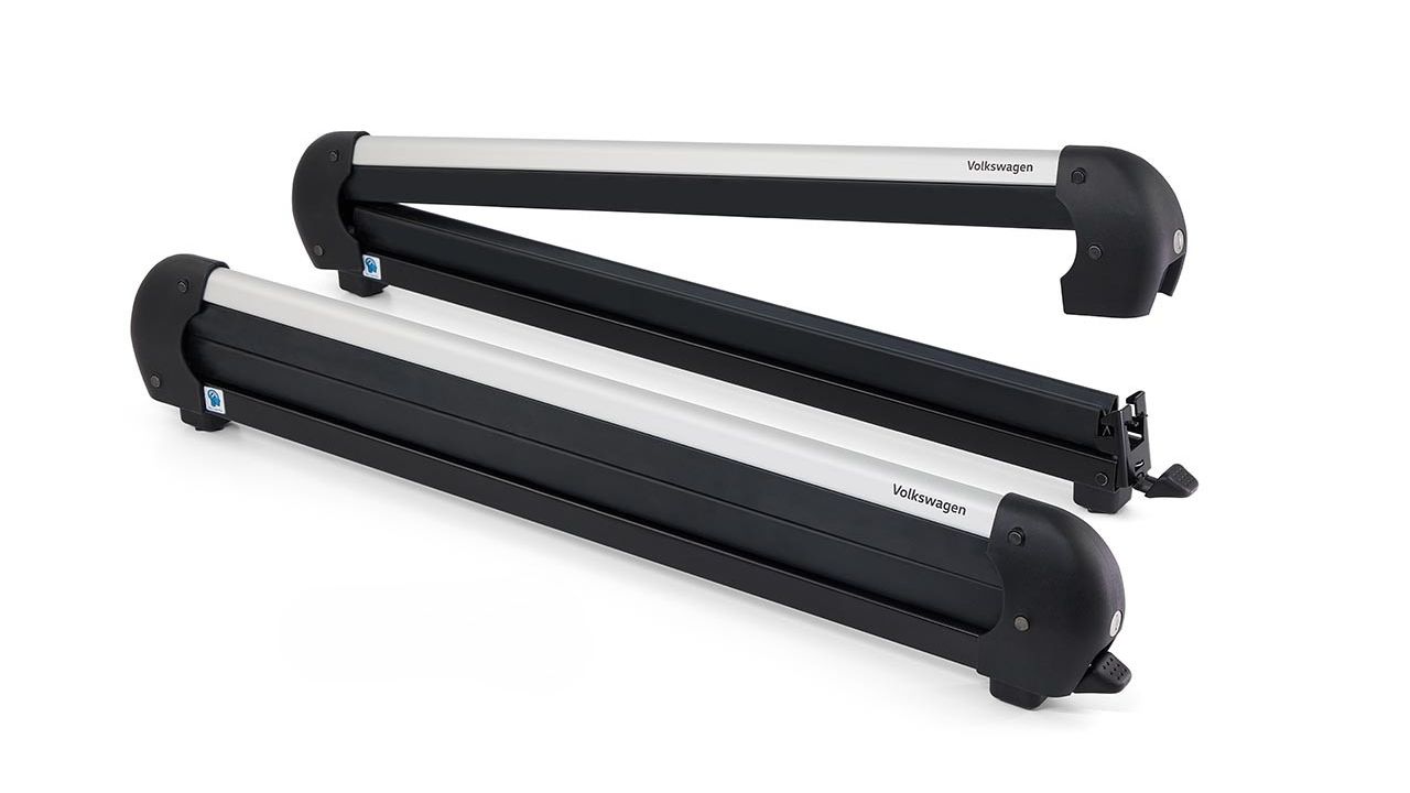 Volkswagen Snowboardhalter für 6 Paar Ski oder 4 Snowboards.