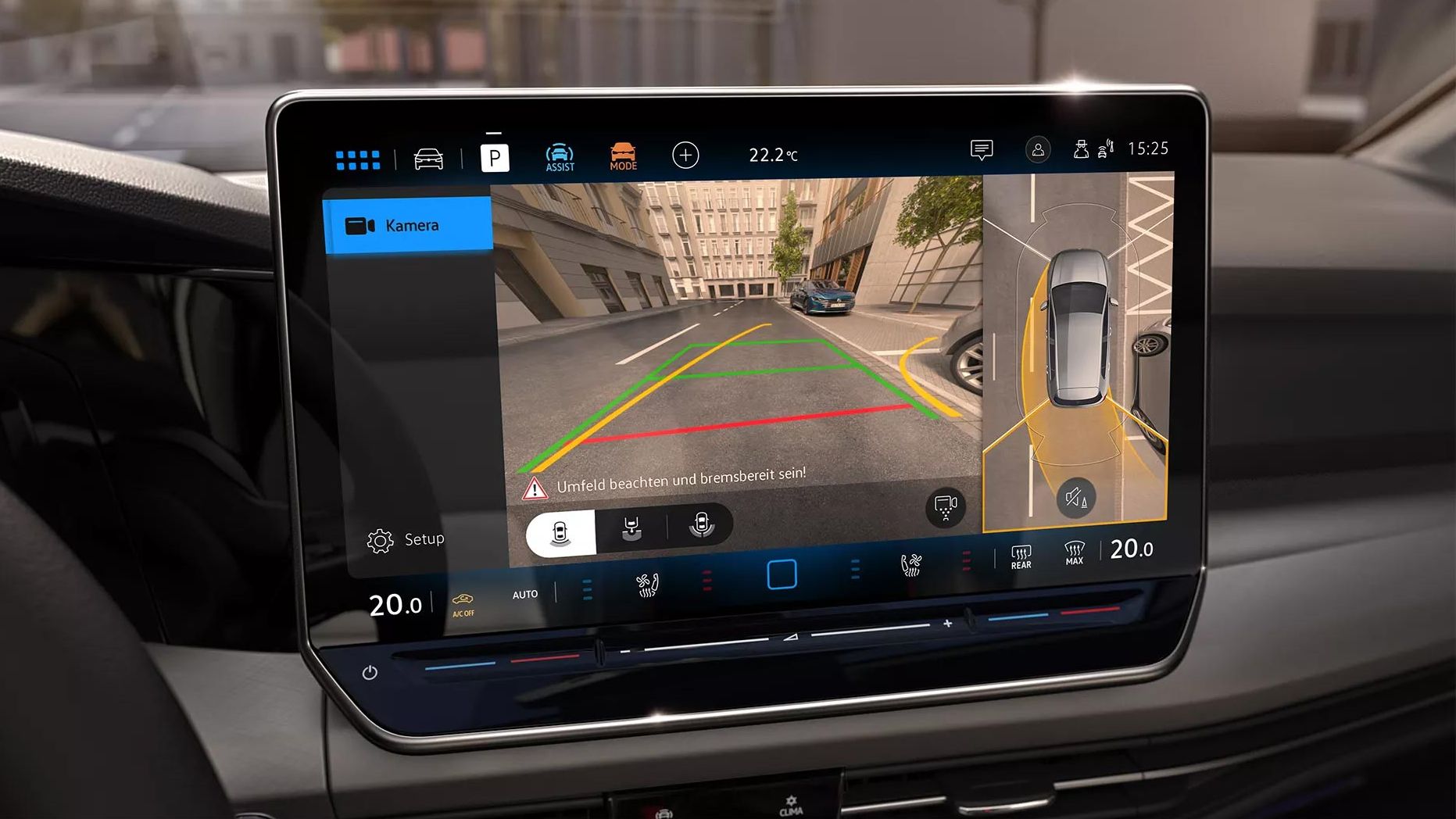 Assistenzsystem "Area View" im VW Golf