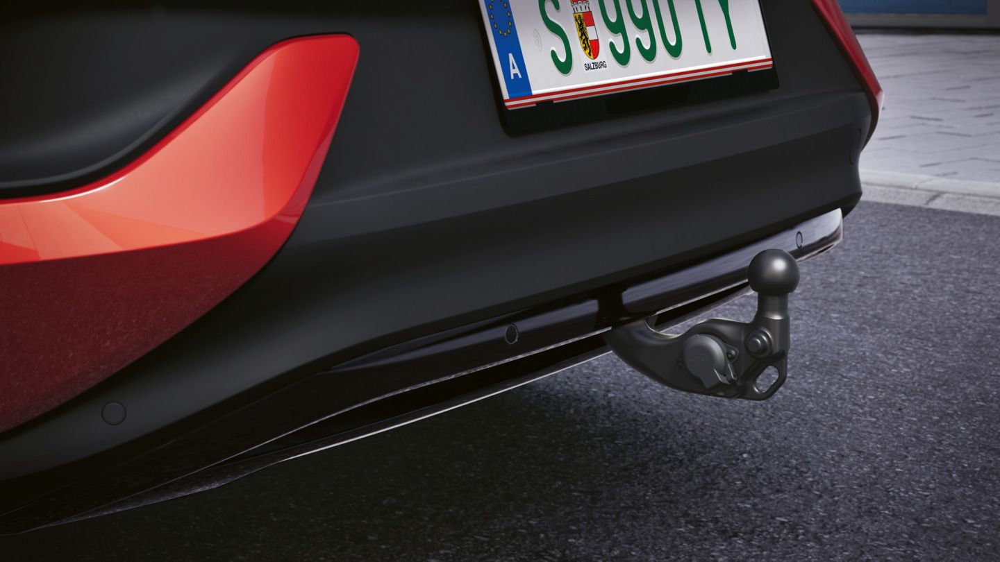 Detailaufnahme vom der Anhängevorrichtung vom ID.4 GTX 