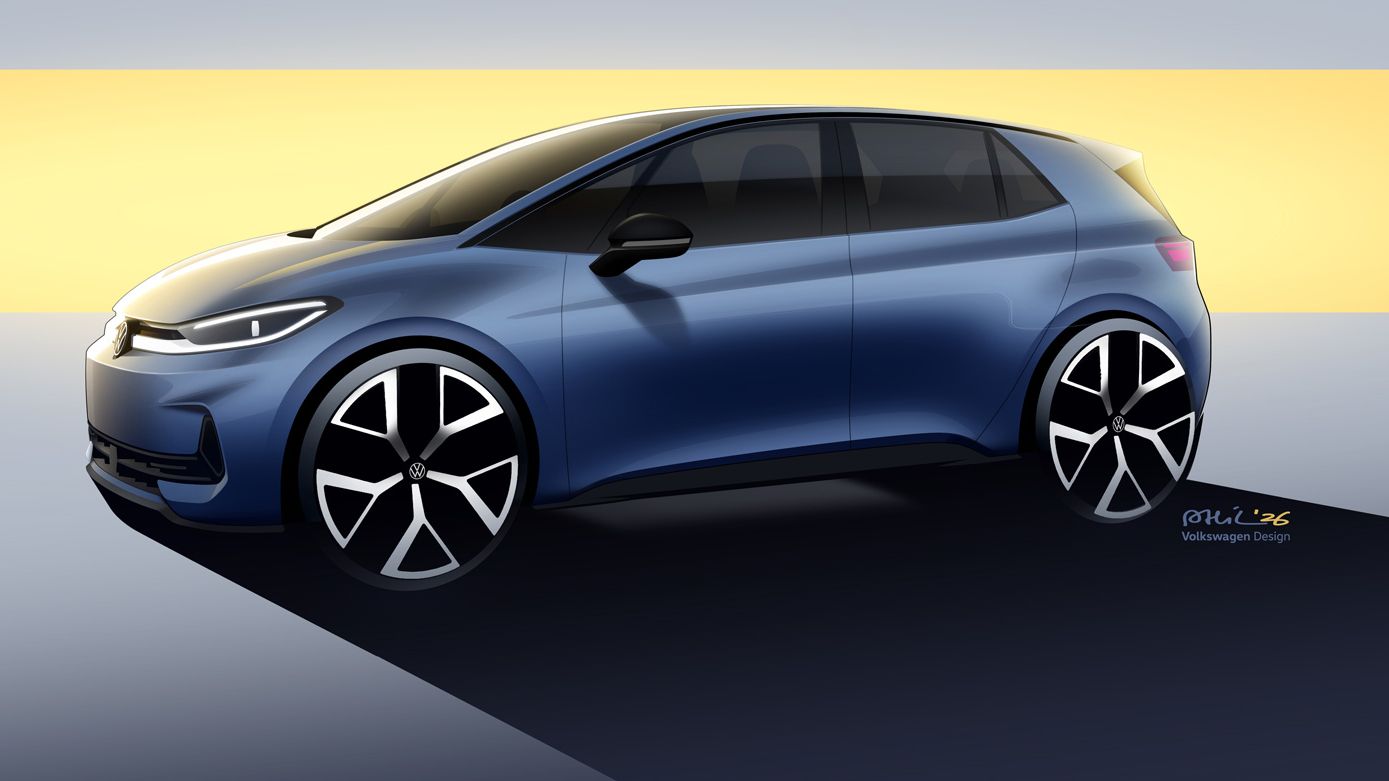 Seitliche Ansicht der Designstudie des ID.3 Neo.