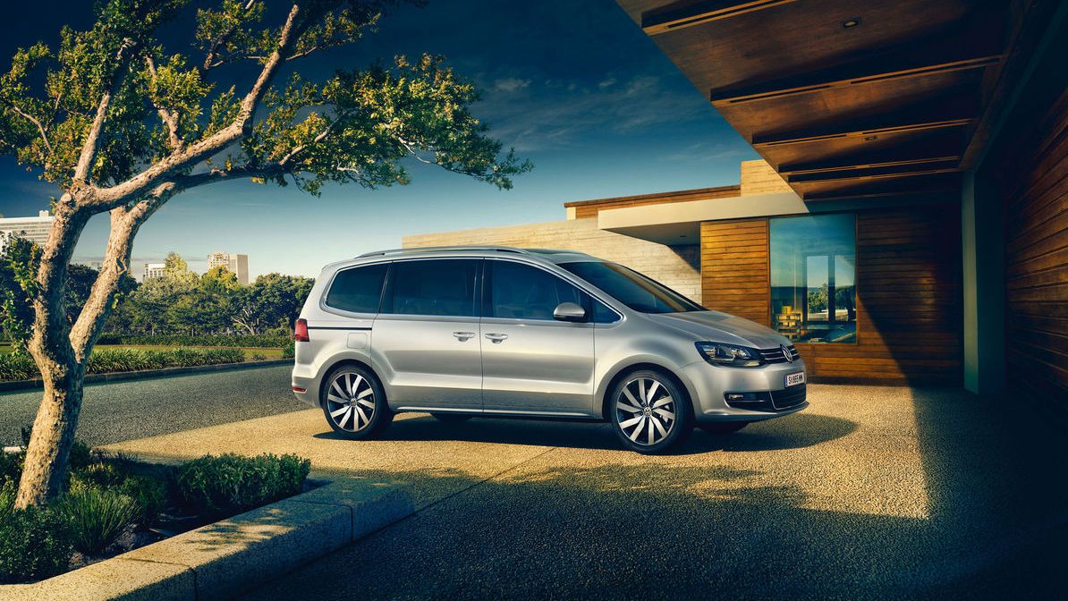 Seitenansicht des VW Sharan
