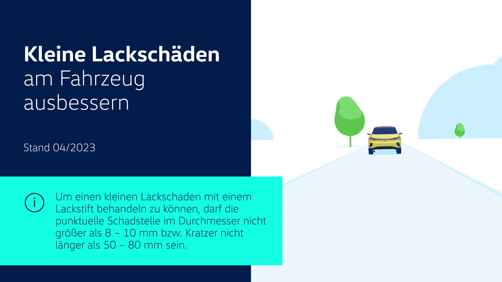 Vorschaubild zum Volkswagen Video-Kleine Lackschäden ausbessern