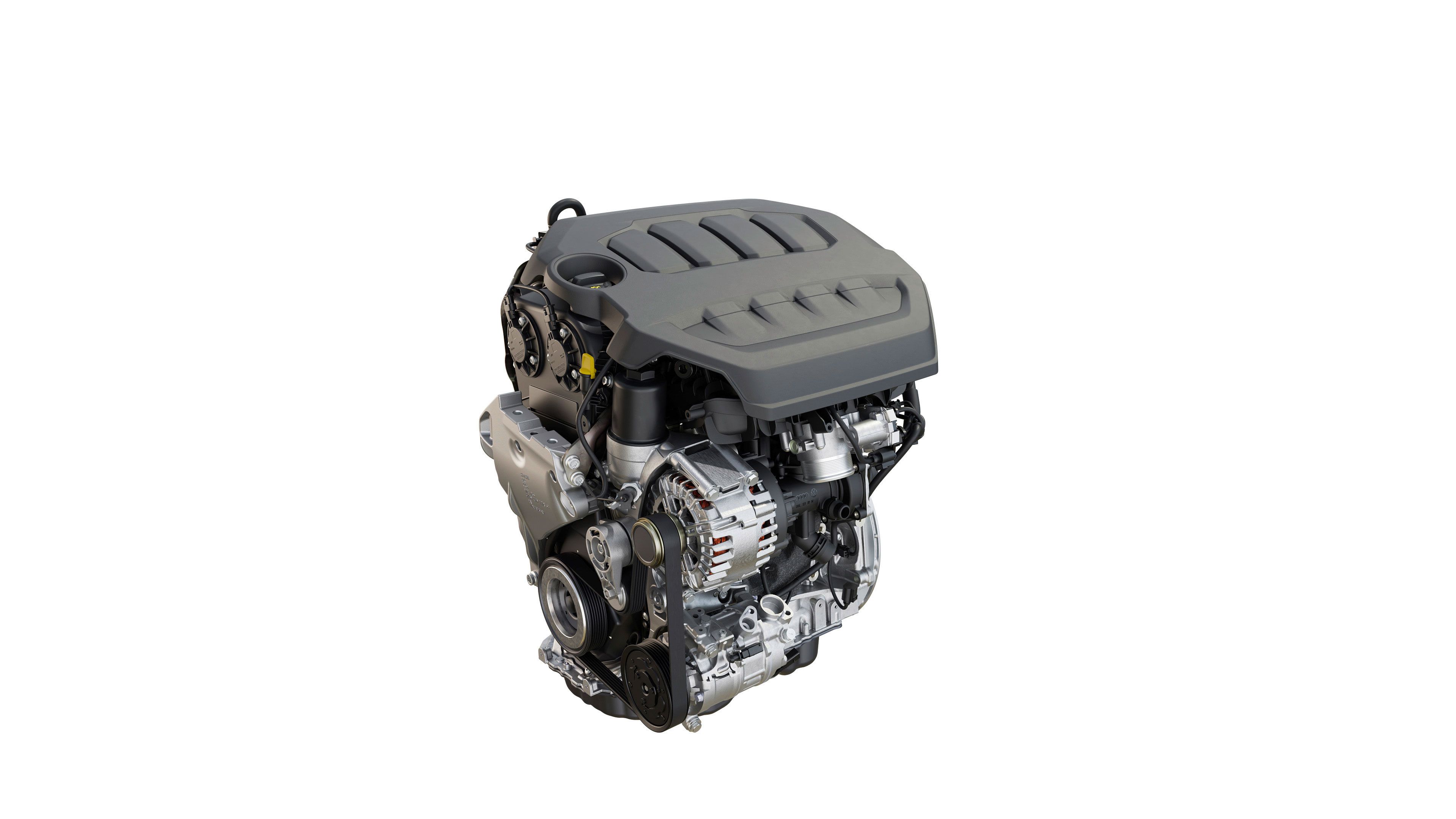 Ansicht des 2,0l TSI Motors der Baureihe EA 888 evo4