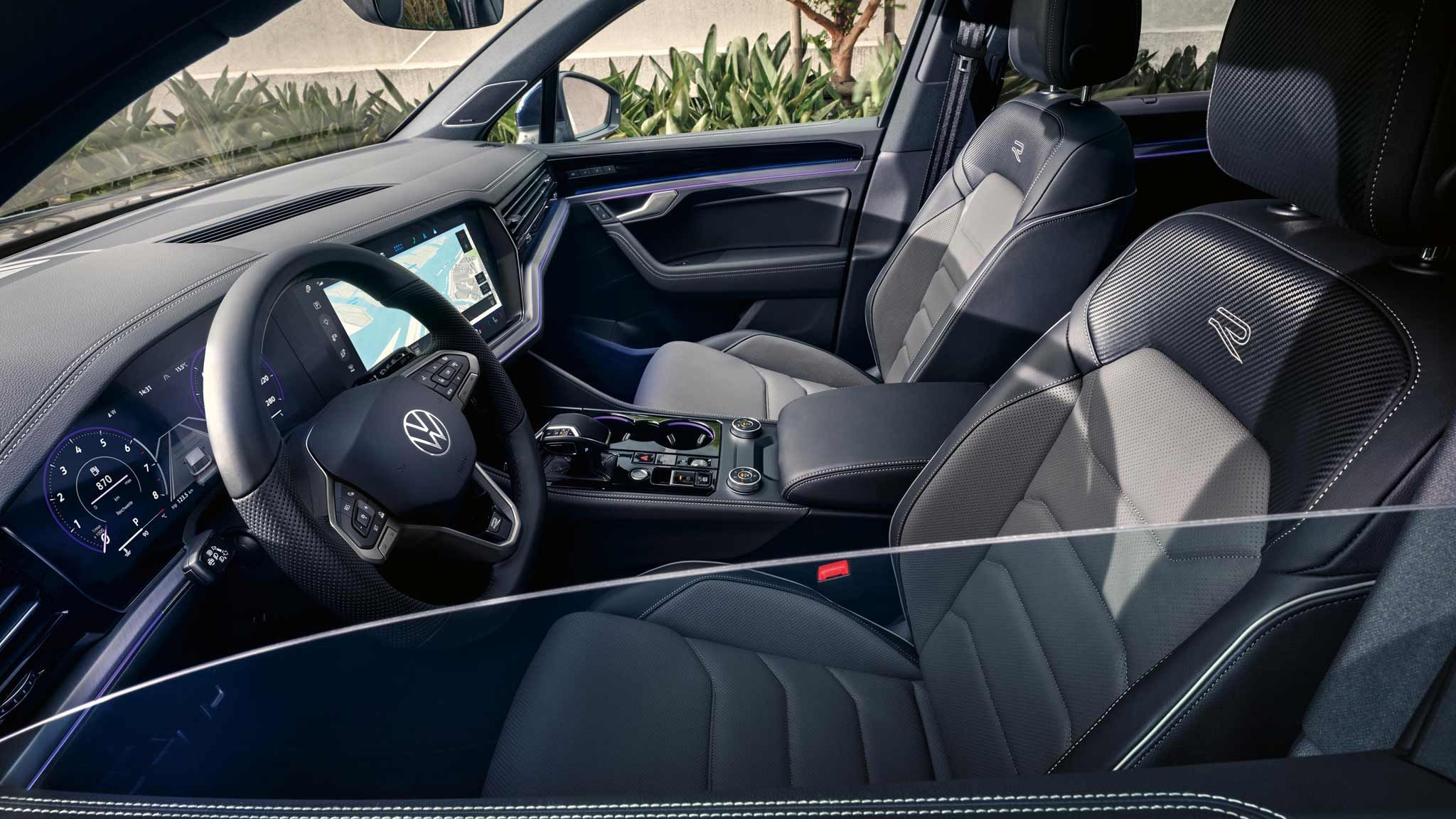 Blick auf den Interior eines Touareg eHybrid