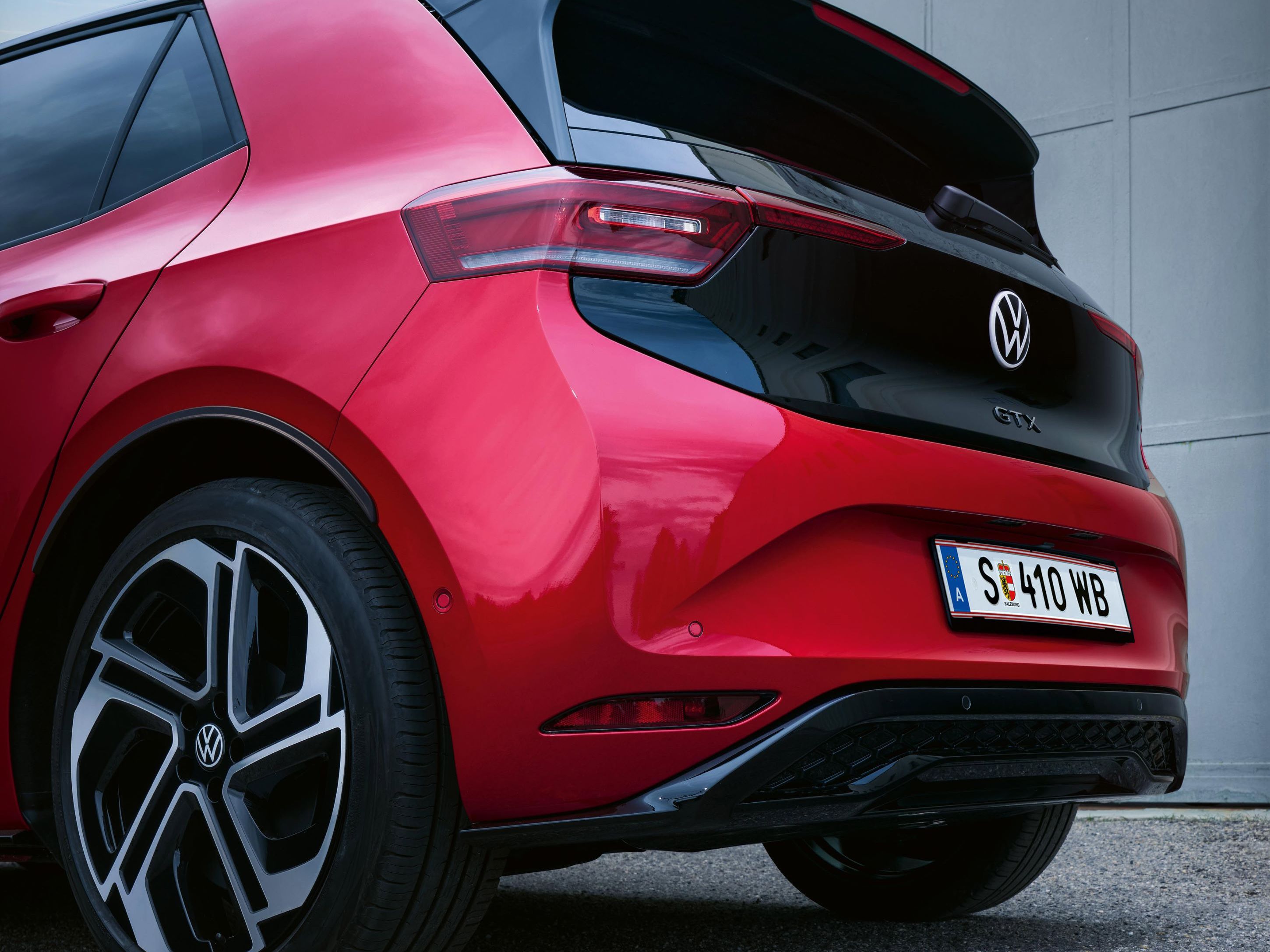 Heckansicht des VW ID.3 GTX