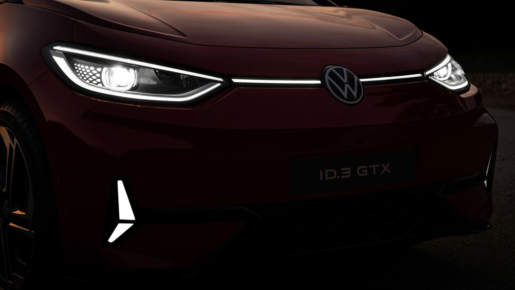 Front mit Scheinwerfern des ID.3 GTX