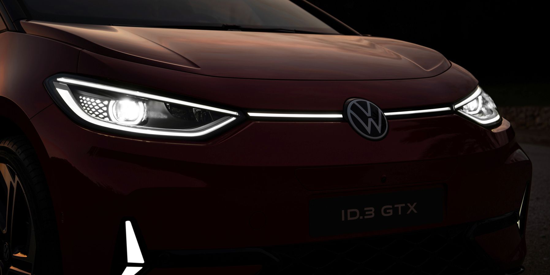 Front mit Scheinwerfern des ID.3 GTX
