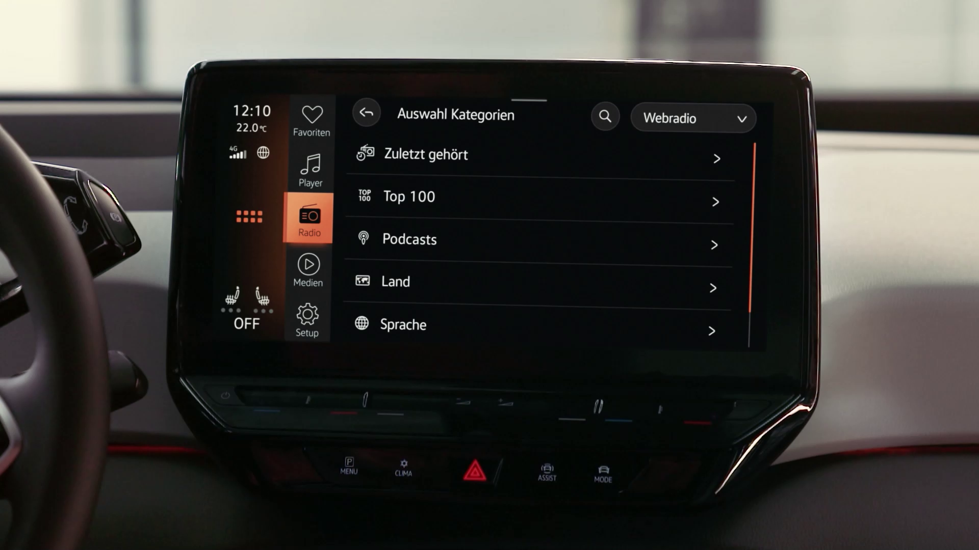 Musik und Radio in Ihrem ID. 