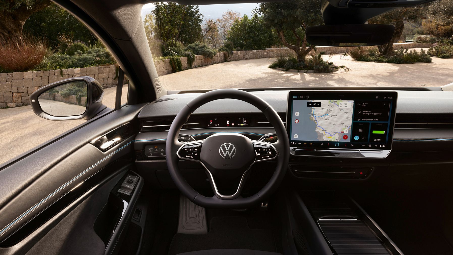 VW ID.7 Innenraum mit Digital Cockpit. 