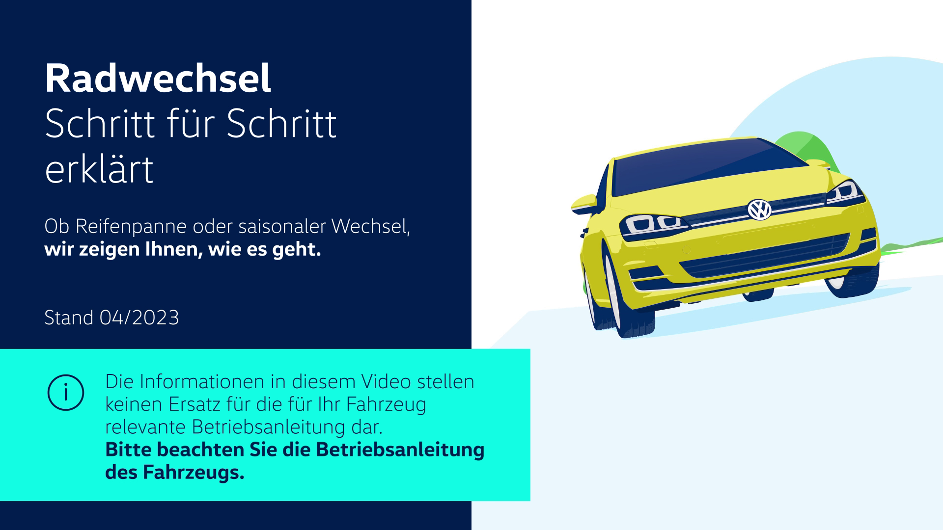 Vorschaubild für Radwechsel inkl. Text für Video