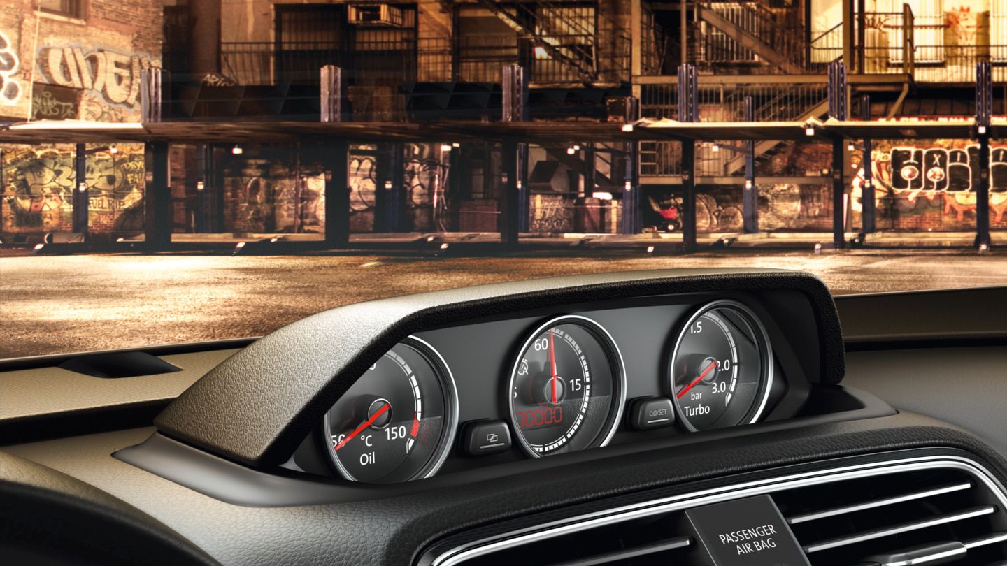 Cockpit und Klimaanlage im VW Scirocco
