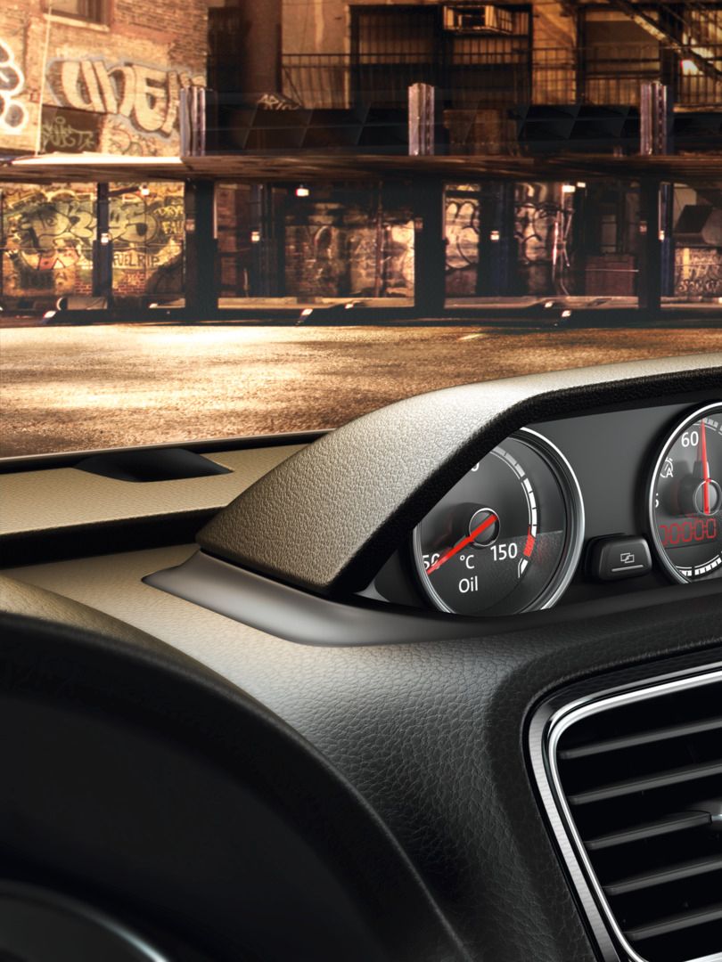 Cockpit und Klimaanlage im VW Scirocco