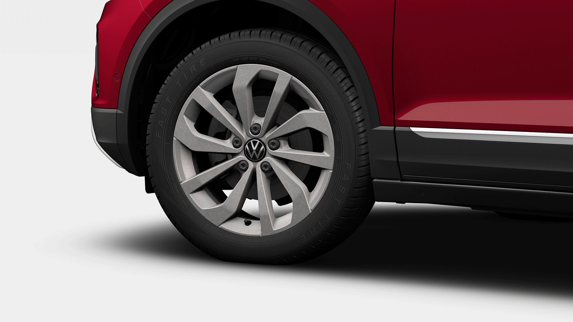 VW T-Roc Cabriolet 17-Zoll-Leichtmetallrad „Johannesburg“ Oberfläche glanzgedreht