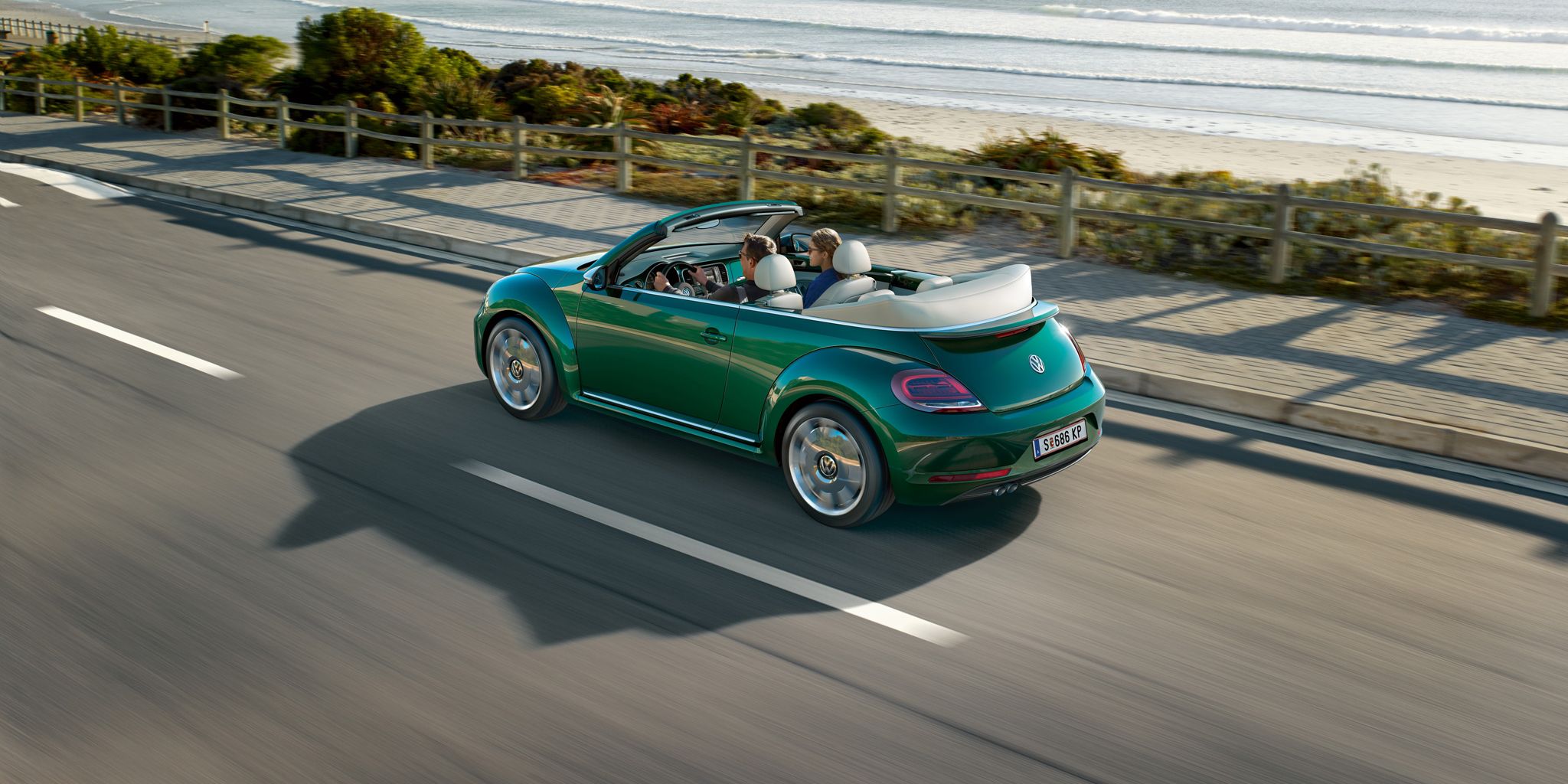 vw volkswagen beetle cabriolet meer strand