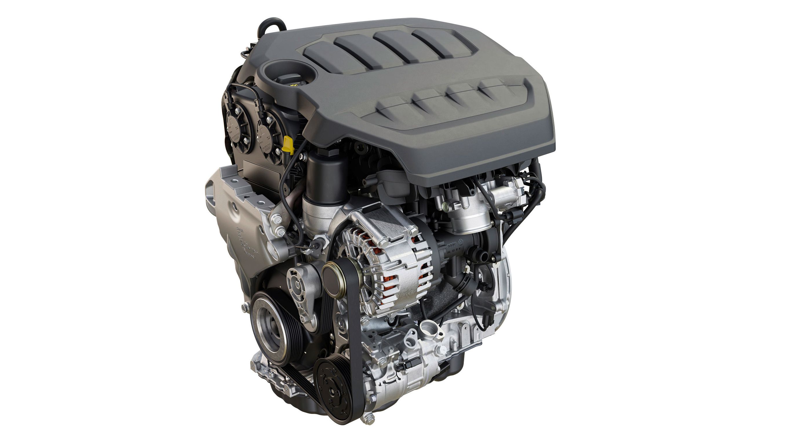 Ansicht des 2,0l TSI Motors der Baureihe EA 888 evo4