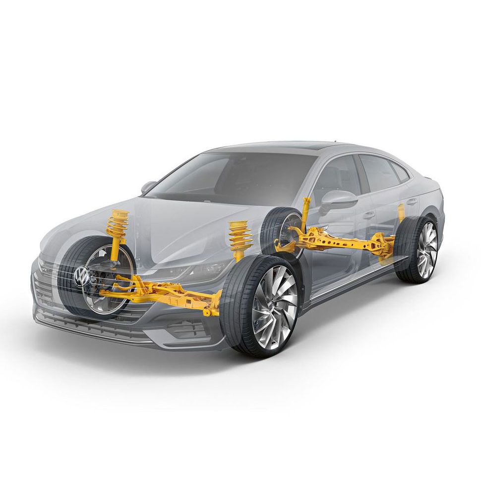 Grafische Darstellung der DCC Adaptive Fahrwerksregelung