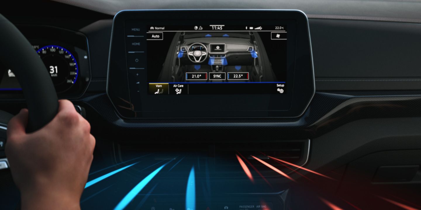 Funktion der Klimaanlage Air Care Climatronic im VW T-Cross