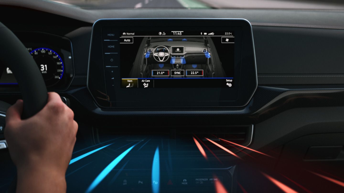 Funktion der Klimaanlage Air Care Climatronic im VW T-Cross