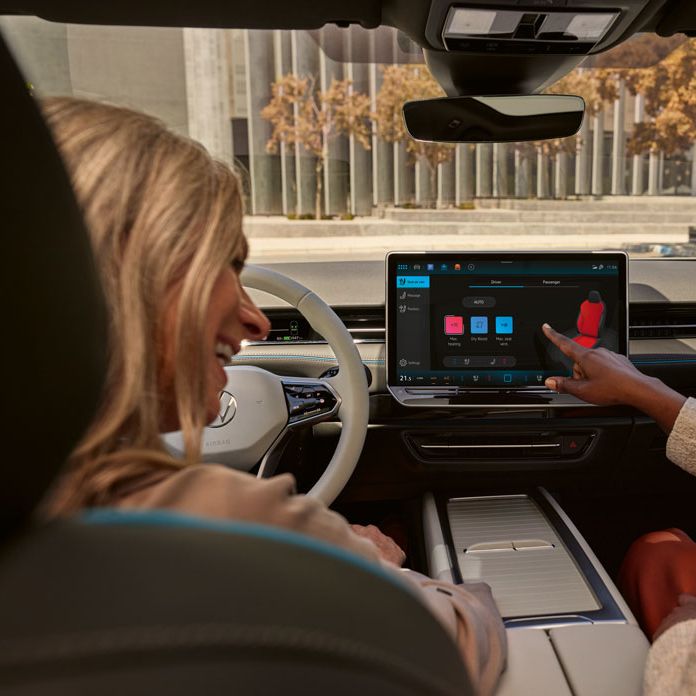 Ansicht der Climatronic Bedienung für die Sitze des VW ID.7